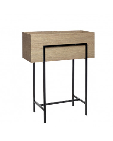 CASA FLOREIRA OAK SUP. METAL 25X25X65CM 45209