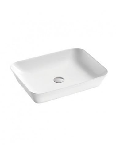 LAVATÓRIO POUSAR KAZA  RETANGULAR BRANCO 55.5X40X11 CM
