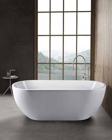 BANHEIRA POUSAR BRANCO KAZA ÍRIS 160X75 CM