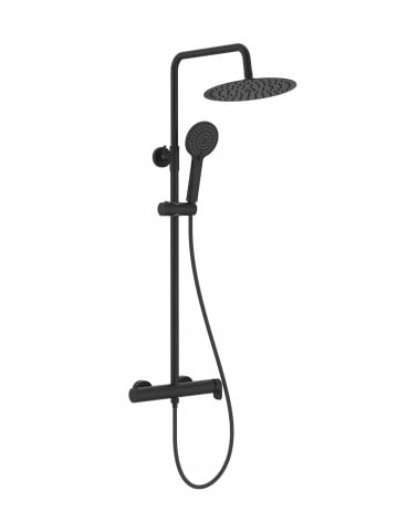 SISTEMA DE DUCHE PRETO MATE 112 CM ROCA VEGA PLUS