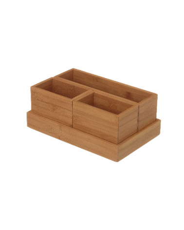UNI CONJ. ORGANIZADORES BAMBU 28X18X15