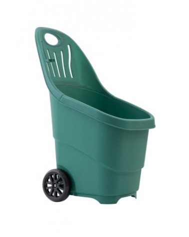 TROLLEY JARDIM PVC C/RODAS 63X50X84CM VERDE