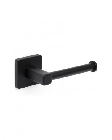 PORTA ROLOS PAREDE PRETO NERO 16 CM