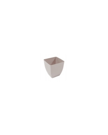 MYLUX VASO QUADRADO 19X19X21CM CREME