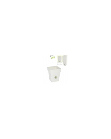 VASO QUADRADO DUPLO BRANCO 33X33X42CM