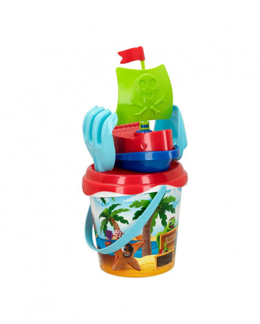 CONJ. BALDE PRAIA PIRATA + PAS + REGADOR + COADOR