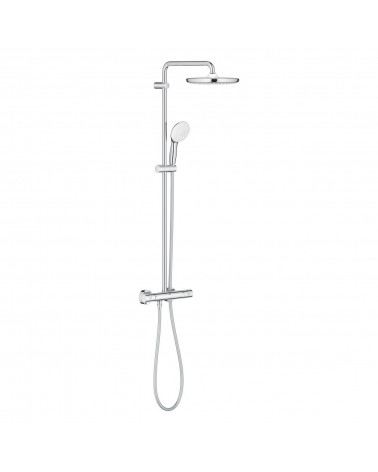 SISTEMA DE DUCHE TERMOSTÁTICO CROMADO GROHE TEMPESTA 113,2 CM COM 2 JATOS
