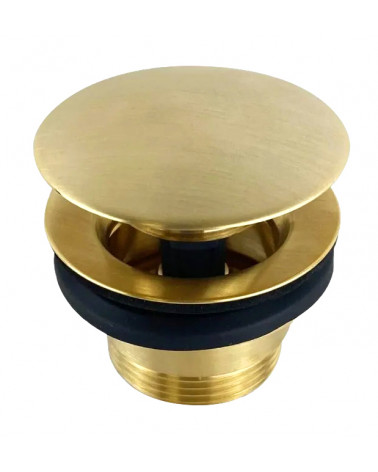 GATTONI ROUND VALVULA DESCARGA 1 1/4" OURO ESCOVADO