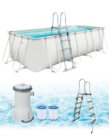 PISCINA + ESCADA + BOMBA KAZADECOR 270X540 CM