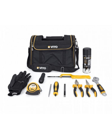 VITO MALA NYLON C/FERRAMENTAS P/BRICOLAGE 11PC