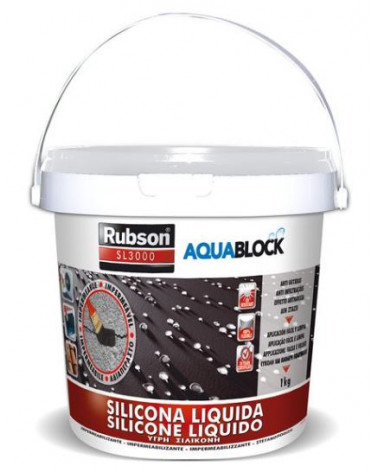 RUBSON SILICONE LIQUIDO SL3000 CINZA 1KG