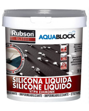RUBSON SILICONE LIQUIDO SL3000 PRETO 25KG