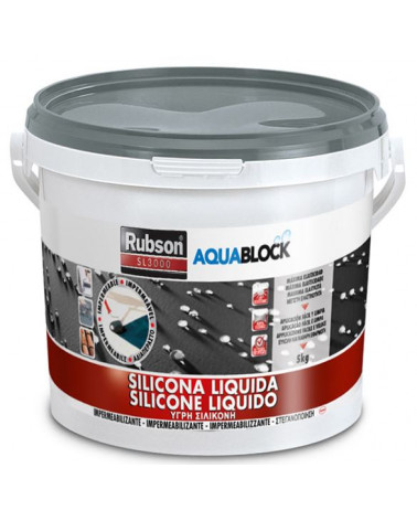 RUBSON SILICONE LIQUIDO SL3000 PRETO 5KG