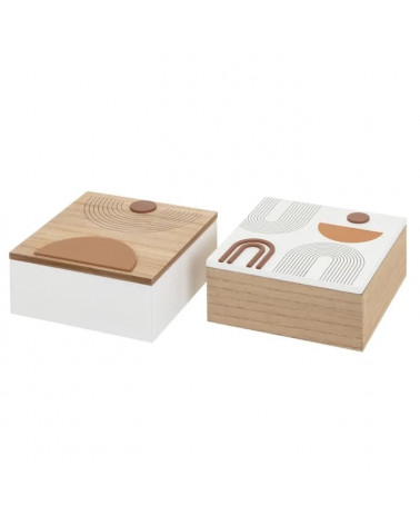 UNI CAIXA 2/M ARCH MOTIF MDF 20X20X9CM
