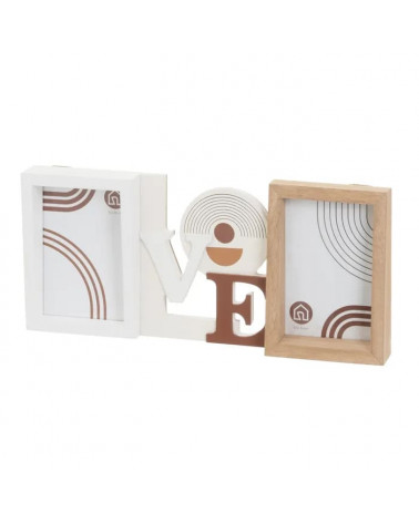 UNI PORTA-RETRATO DUPLO ARCH MOTIF 36X4X17CM
