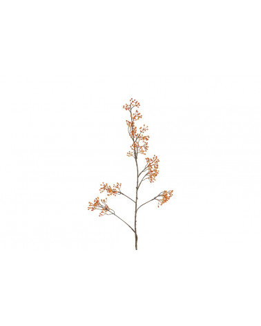 FLORA HASTE FLOR ILEX C/BERRIES LARANJA 122CM