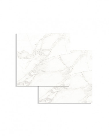 PAVIMENTO CERÂMICA MÁRMORE BRANCO BRILHO 60X60CM