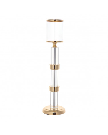 CASA CASTICAL DECORATIVO EM METAL E VIDRO 94245