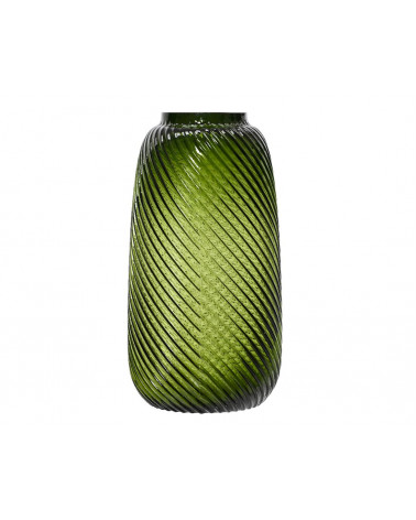 FLORA JARRA VIDRO VERDE 18X32CM