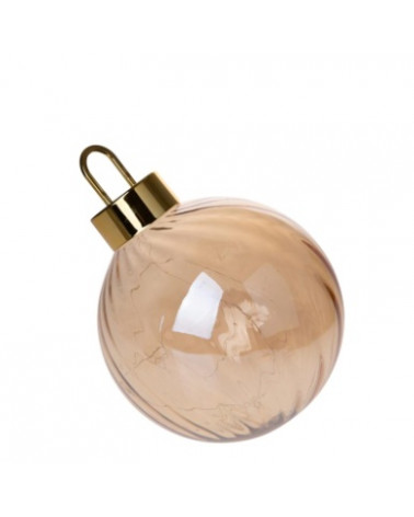 BRAN. BOLA C/LED 25CM DOURADA 80224