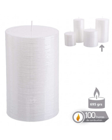 UNI NATAL VELA CILIN. BRANCO NATAL 8,70X14 CM