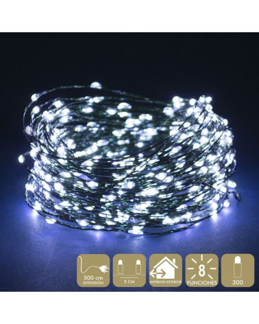 UNI CADEIA DE 300 LUZES MICROLED BRANCO IP44 720404