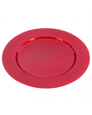 UNI PRATO INFERIOR REDONDO PP VERMELHO 33X1,50X33CM