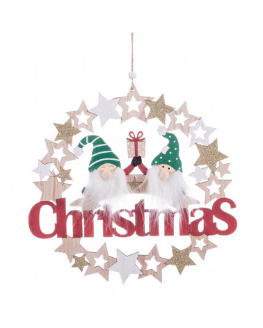 UNI PENDENTE XMAS MADEIRA 29,50X28CM