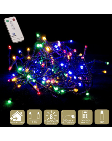 UNI 100 LUZES LED 8 FUNCOES IP44