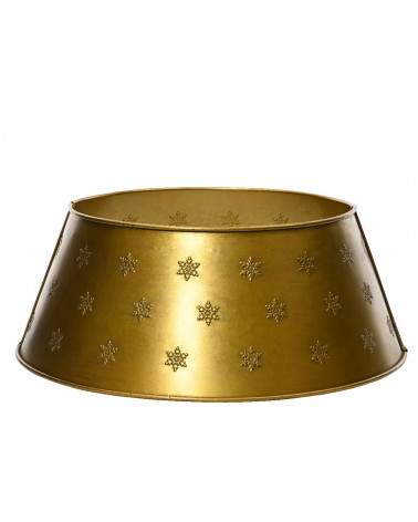 FLORA BASE ARVORE NATAL OURO ANTIGO 70X28CM