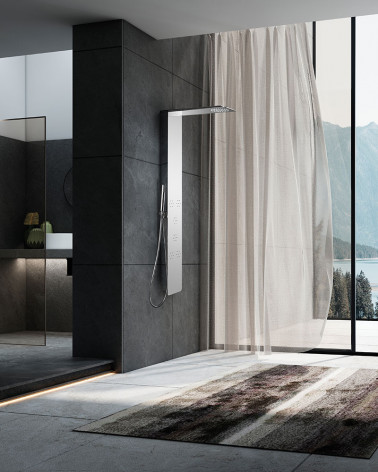 COLUNA HIDROMASSAGEM INOX 140 CM