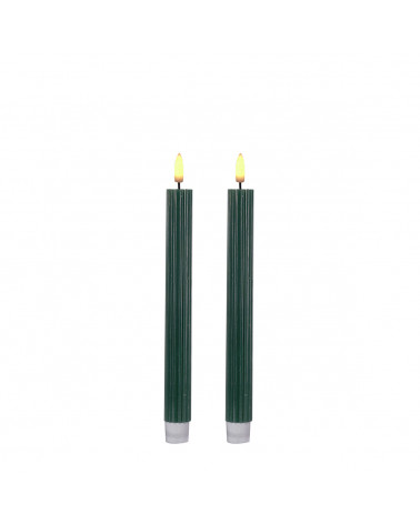 CASA CJ. 2 VELAS LED CHAMA 3D 2,2X24,5CM 73830