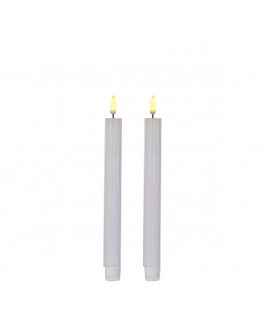 CASA CJ. 2 VELAS LED CHAMA 3D 2,2X24,5CM 73831