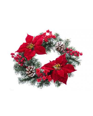 JU COROA TECIDO VERMELHO 30X30