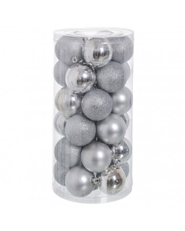 JU CONJ. 30 BOLAS PRATA