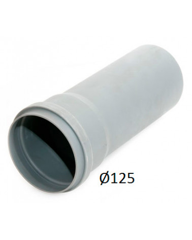 PVC TUBO 125 DIN 3MT (SERIE B)