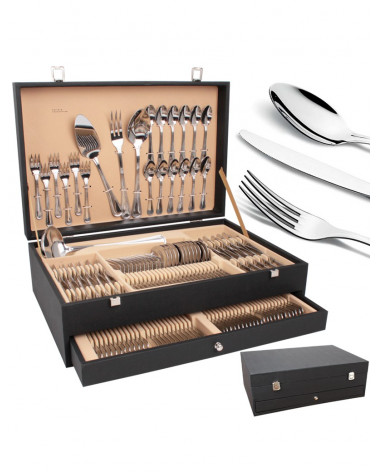 FAQUEIRO 130 PEÇAS INOX 