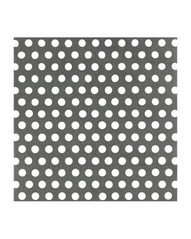 CHAPA PERF.REDONDA ALU ANOD PLAT.200X100