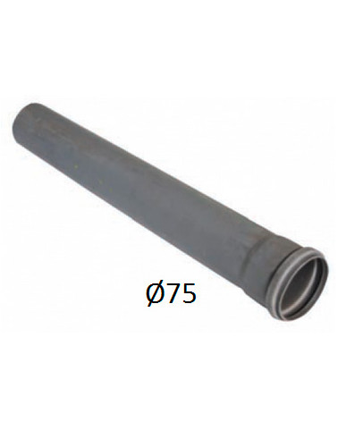 PVC TUBO 75 DIN 3MT (SERIE B)