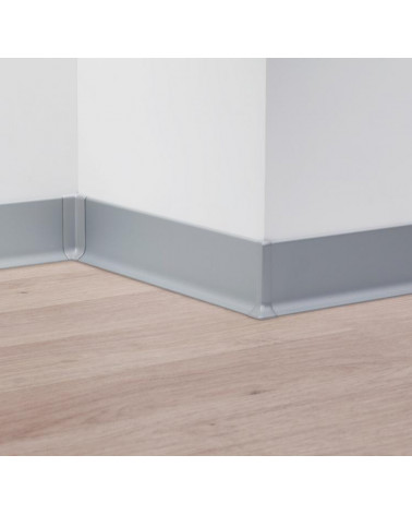 PERFIL ALUM.90/6 SF TITANIO RODAPE 2MT