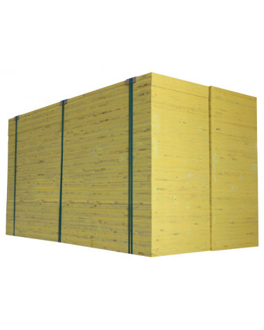 PLACA MAD.COFRAG.2000X500X27 TRICAPA AMARELO