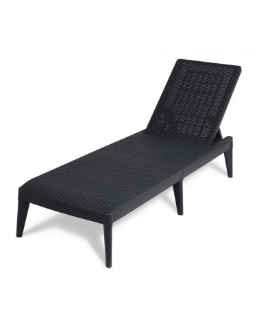 ESPREGUIÇADEIRA JARDIM ANTRACITE 186X60 CM