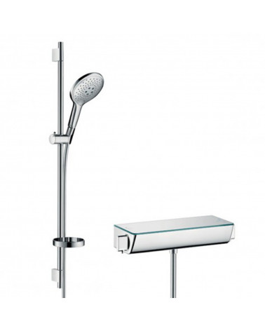 RAMPA DE DUCHE COM CHUVEIRO CROMADO 90 CM HANSGROHE