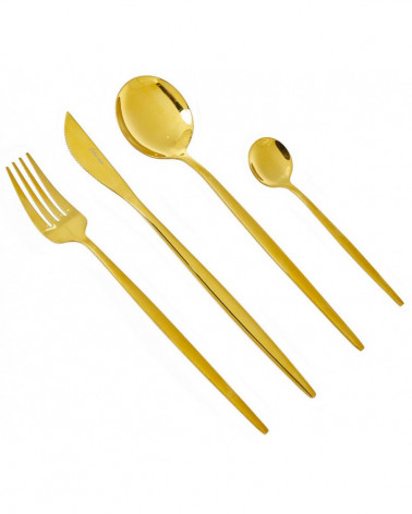 FAQUEIRO 24 PEÇAS DOURADO CELOS