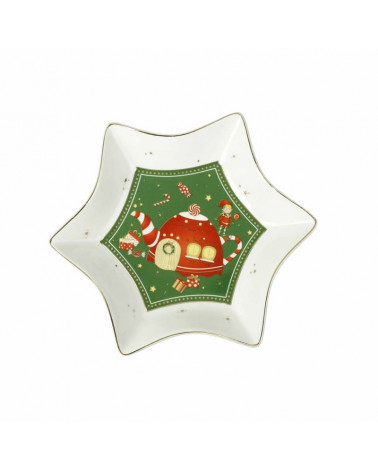 BRAN. NATAL ELFO PRATO 20X20CM 84567