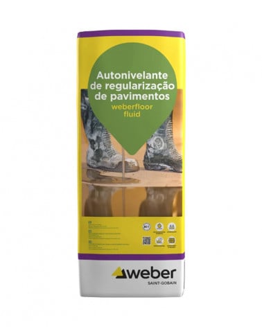 WEBER. FLOOR FIBRO FLUID 25KG CINZA