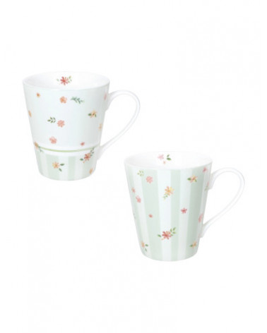 BRAN. CANECA POLLINE VERDE CONJ. 2 PECAS NEW BONE 51150