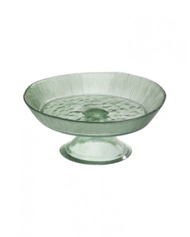 BRAN. PRATO BOLO EKOL VIDRO VERDE 20CM 40651
