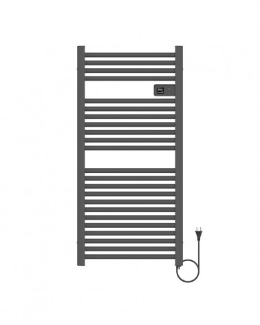 TOALHEIRO ELÉTRICO 750 W ANTRACITE 54X112 CM