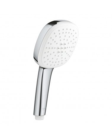 CHUVEIRO DE MÃO CROMADO E BRANCO GROHE TEMPESTA